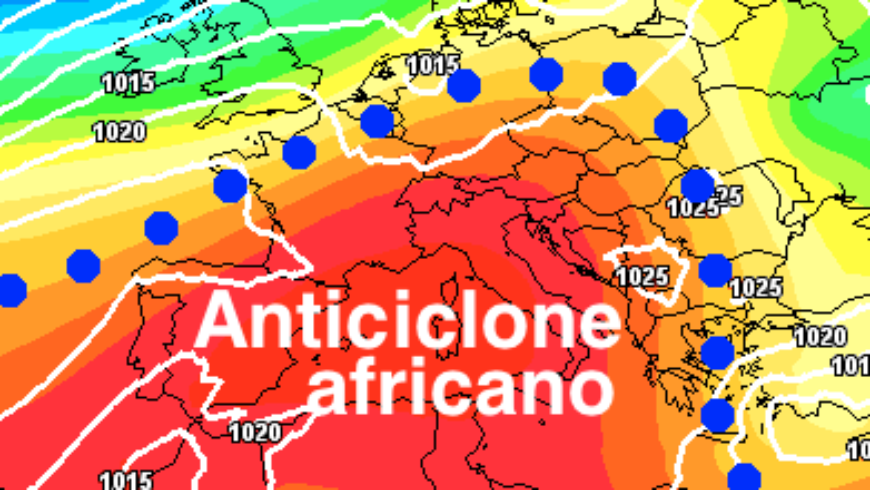 [Meteo medio termine] Arriva l’anticiclone africano