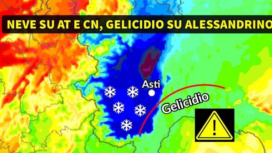 Neve fra Astigiano e Cuneese, gelicidio al confine con la Liguria | Previsioni Meteo 21 gennaio 2021