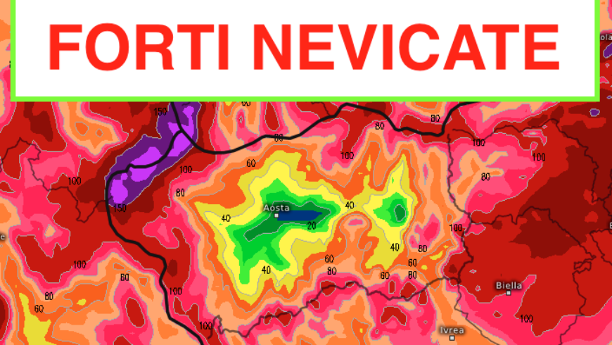[Meteo Valle d’Aosta] Nuove intense nevicate in arrivo, fino a 2 metri sul Monte Bianco!