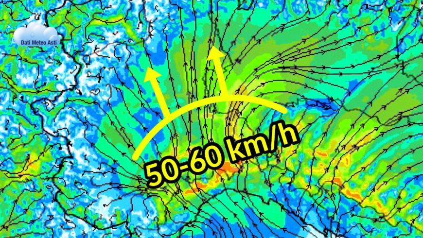 Marino fino a 50-60 km/h a sud | Previsioni Meteo 25 aprile 2020