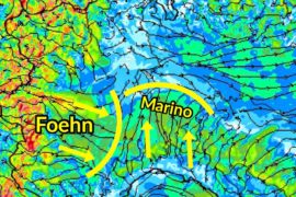 Foehn e massime fino a +25/26°C | Previsioni Meteo 2 maggio 2020