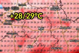 +27/28°C diffusi, fino a +29°C localmente | Previsioni Meteo 20 maggio 2020