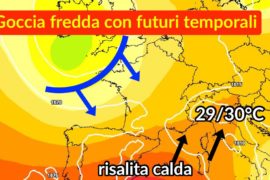 [Meteo medio termine] Breve pausa con 30°C ma tornano subito i temporali