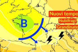 [Meteo medio termine] Da martedì tornano temporali con nubifragi e grandinate