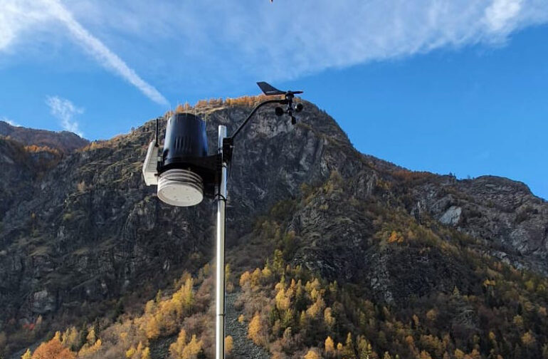 La prima stazione meteo in Valle d’Aosta: Antey-Saint-André fraz. Nuarsaz