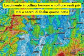Sole con poche nubi, localmente in collina torna a soffiare il foehn | Previsioni Meteo 20 novembre 2020