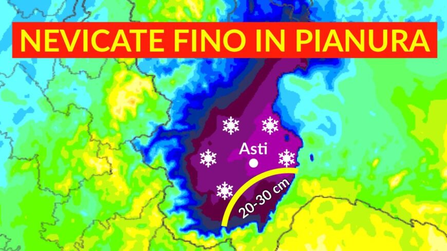 Ancora neve in pianura e fino a 30 cm su Langhe e basso Alessandrino | Previsioni Meteo 4 dicembre 2020