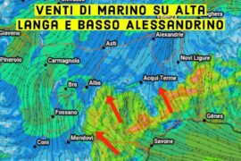 Nuvoloso con marino in collina sui settori a sud | Previsioni Meteo 18 febbraio 2022