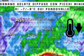 Gelate diffuse con minime fino a -8°C in pianura | Previsioni Meteo 27 febbraio 2022