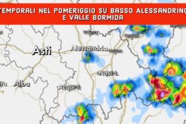 Locale instabilità pomeridiana sul Basso Alessandrino | Previsioni Meteo 27 agosto 2022