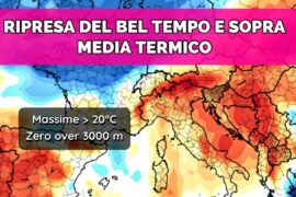 [Meteo medio termine] Temperature sopra media e ripresa del bel tempo