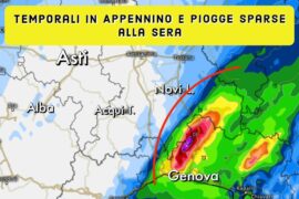Piogge sparse in serata con temporali in Appennino | Previsioni Meteo 9 novembre 2022