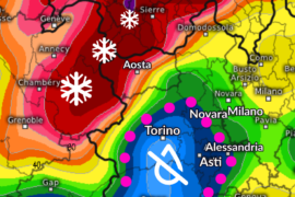 [Meteo medio termine] Flusso umido da ovest e ancora nevicate abbondanti sui confini