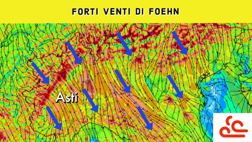 Forti venti di foehn a 50-70 km/h | Previsioni Meteo 27 marzo 2023