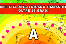 [Meteo medio termine] Il ritorno dell’anticiclone africano con massime over 25°C