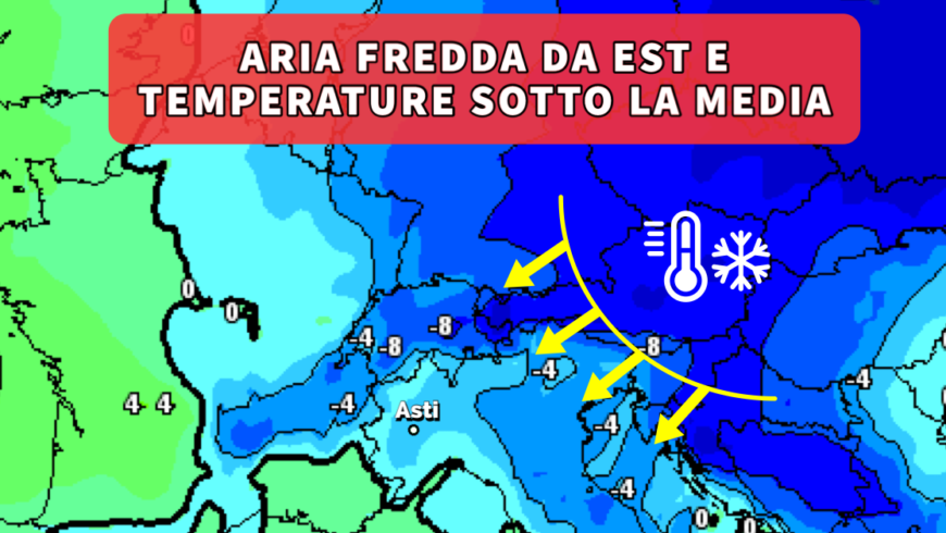 [Meteo medio termine] Settimana fresca con temperature sotto media e rischio gelate