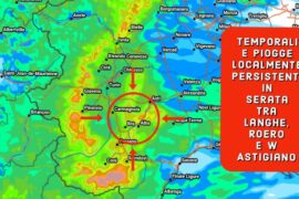 Dal pomeriggio/sera piogge su Astigiano, Langhe e Roero | Previsioni Meteo 30 aprile 2023