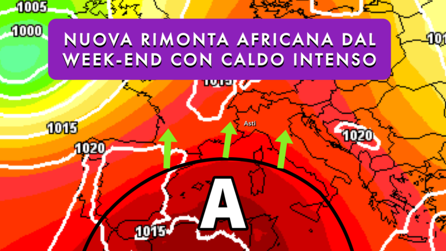 [Meteo medio termine] Verso un week-end bollente per l’anticiclone africano