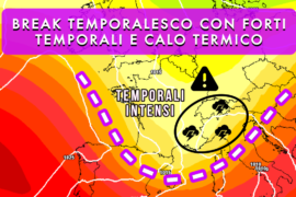 [Meteo medio termine] Break temporalesco e calo termico: l’estate non è finita, anzi!