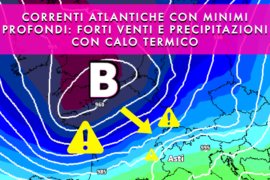 [Meteo medio termine] Cicloni atlantici e continui fronti da ovest con temperature in calo