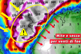 [Meteo medio termine] Fino a 150 cm di neve a 2500 m sui confini della Valle d’Aosta
