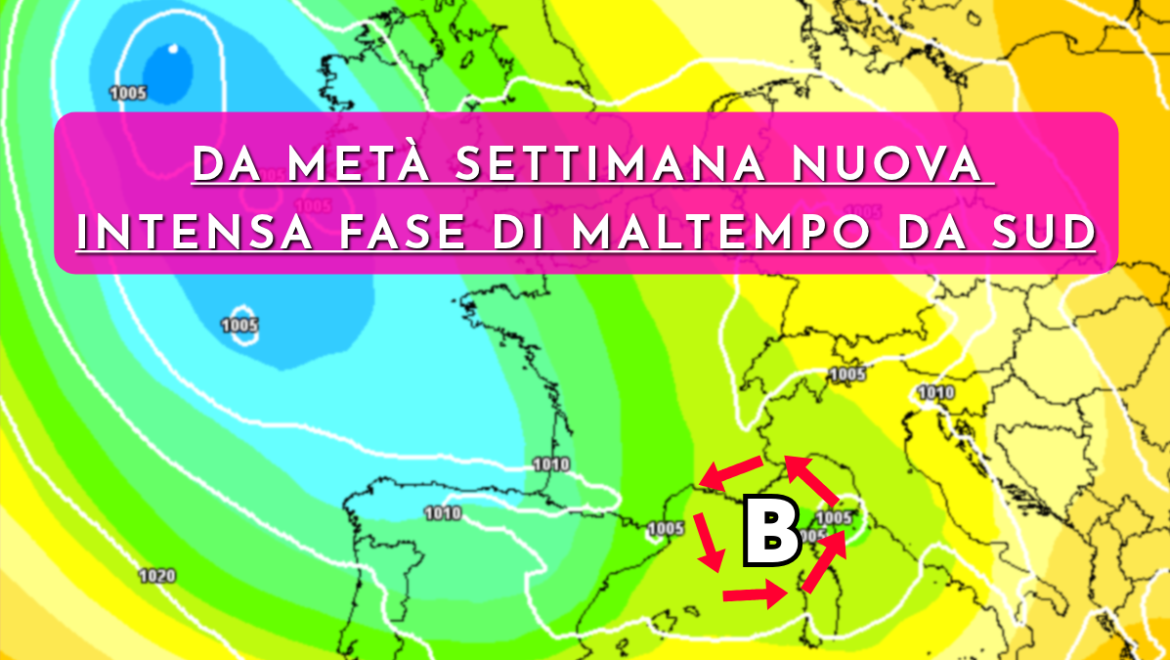 [Meteo medio termine] Nuovo maltempo dal 1 maggio con piogge intense al nord-ovest