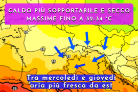 [Meteo medio termine] Settimana di caldo con temperature sopra media ma più sopportabile