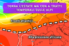 [Meteo medio termine] Ritorno di condizioni estive ma con disturbi temporaleschi a tratti