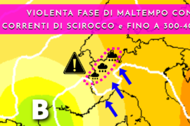 [Meteo medio termine] Nuova intensa fase perturbata nel week-end con piogge abbondanti