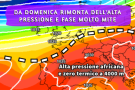 [Meteo medio termine] Perturbato fino a venerdì poi fase mite e più stabile