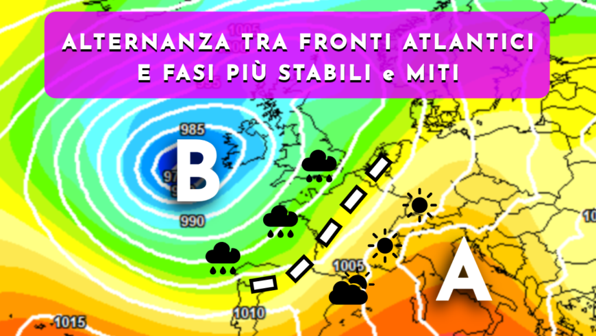 [Meteo medio termine] Week-end più stabile ma nuovo maltempo da lunedì