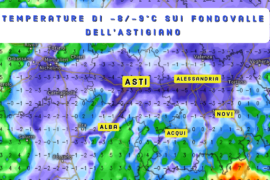 Gelo intenso in pianura con picchi di freddo a -9°C nell’Astigiano | Previsioni Meteo 26 dicembre 2024