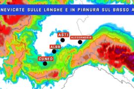 Neve sulle Langhe e fino in pianura sull’Alessandrino | Previsioni Meteo 8 dicembre 2024
