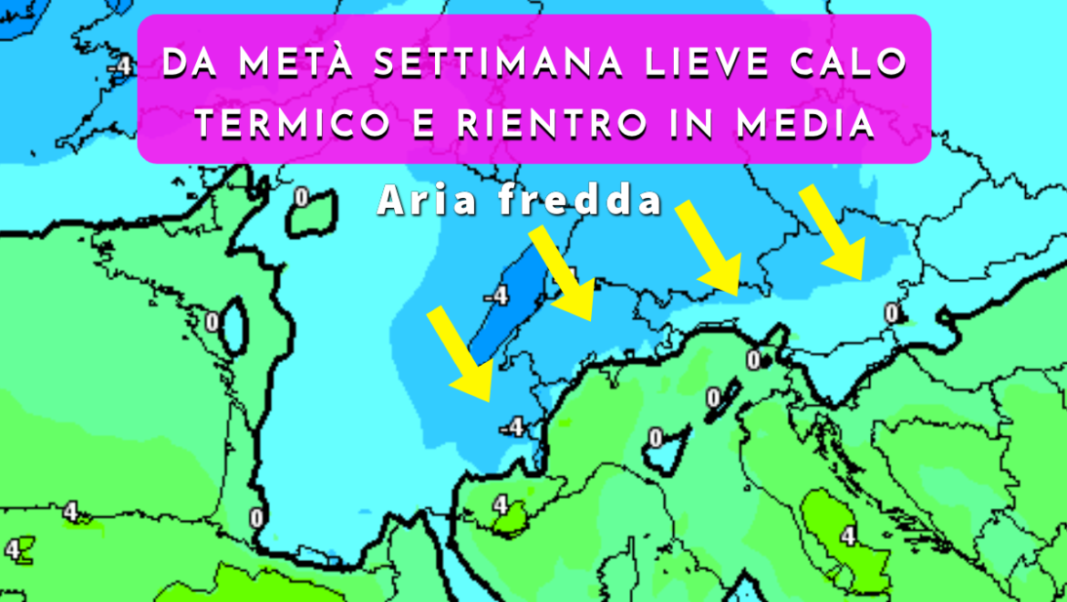 [Meteo medio termine] Settimana con progressivo calo termico e ritorno di valori invernali