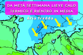 [Meteo medio termine] Settimana con progressivo calo termico e ritorno di valori invernali