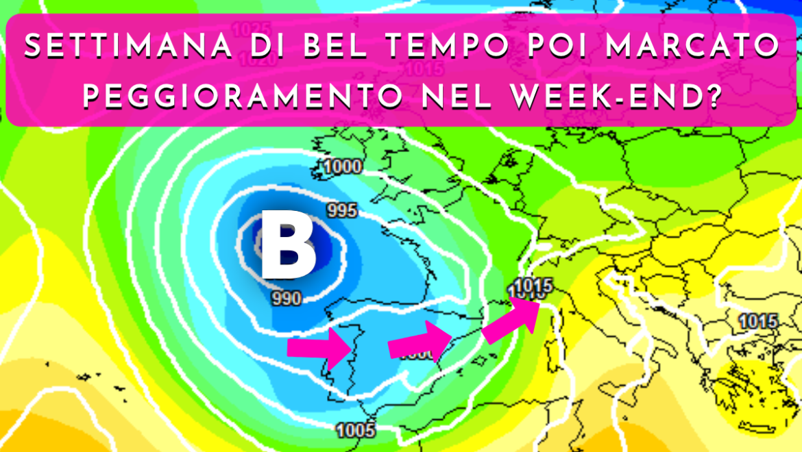 [Meteo medio termine] Settimana di bel tempo, poi maltempo nel week-end?