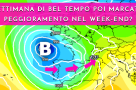 [Meteo medio termine] Settimana di bel tempo, poi maltempo nel week-end?