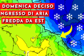 [Meteo medio termine] Fine settimana caldo ma da domenica sera brusco ingresso di aria fredda