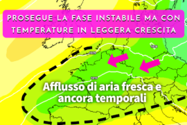 [Meteo medio termine] Ancora instabilità nei prossimi giorni ma con temperature in lieve ripresa