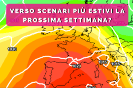 [Meteo medio termine] Da venerdì più stabile con temperature in aumento