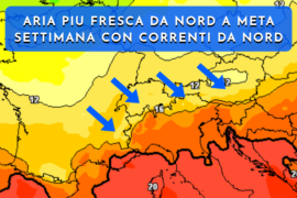 Settimana più calda ma variabile, evoluzione incerta per il prossimo fine settimana