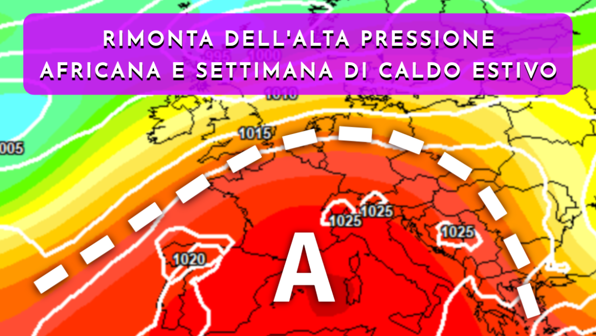 Settimana estiva con temperature vicine ai 30°C in pianura e zero termico oltre i 4500 m