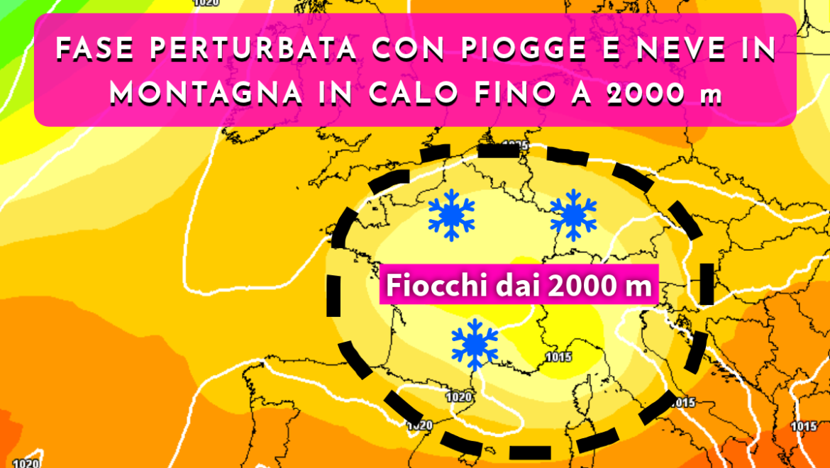 Temporali, calo termico e primi fiocchi in montagna dai 2000 metri: arriva l’autunno