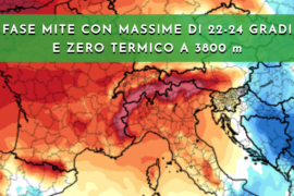 Continua la fase mite fino a metà della prossima settimana