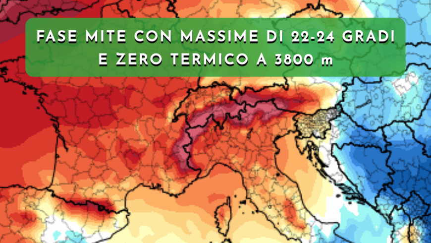 Continua la fase mite fino a metà della prossima settimana
