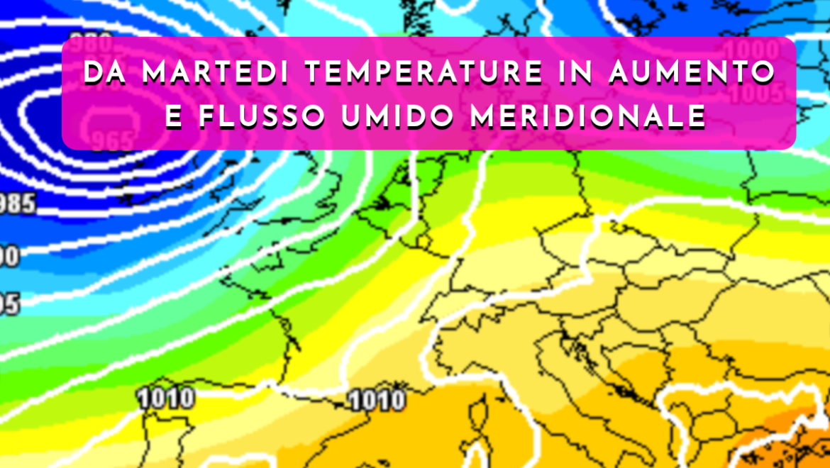Ultima perturbazione da nord-ovest lunedì, poi più umido e con temperature in aumento